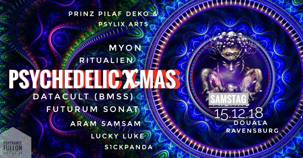 Party Flyer Psychedelic X-Mas 15 Dec '18, 22:00