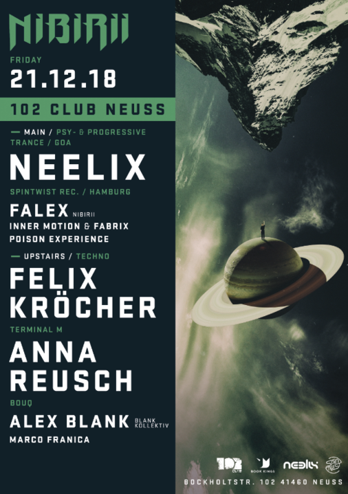 Neelix / Felix Kröcher, Anna Reusch at Nibirii 102 Club Neuss · 21 Dec '18, 23:00