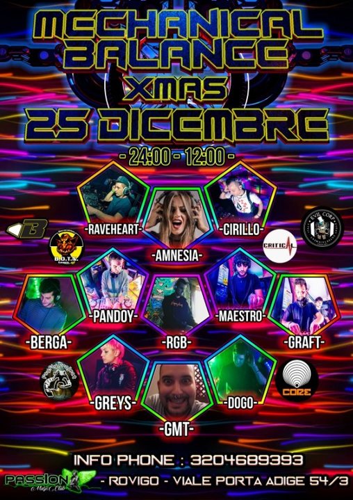 MECHANICAL BALANCE XMAS +AFTER TEKNO · 25 Dec 18, 22:00
