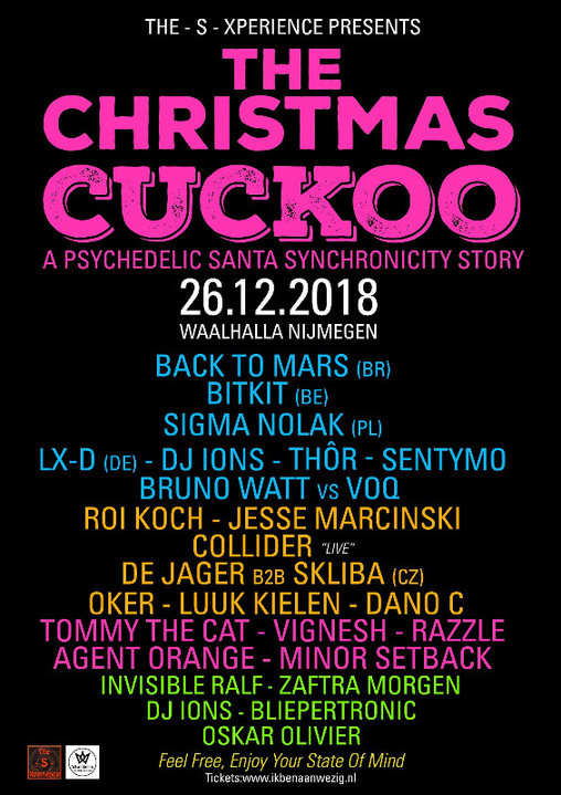 Party Flyer The -S- Xperience Presents "THE CHRISTMAS CUCKOO" 26 Dec '18, 23:00