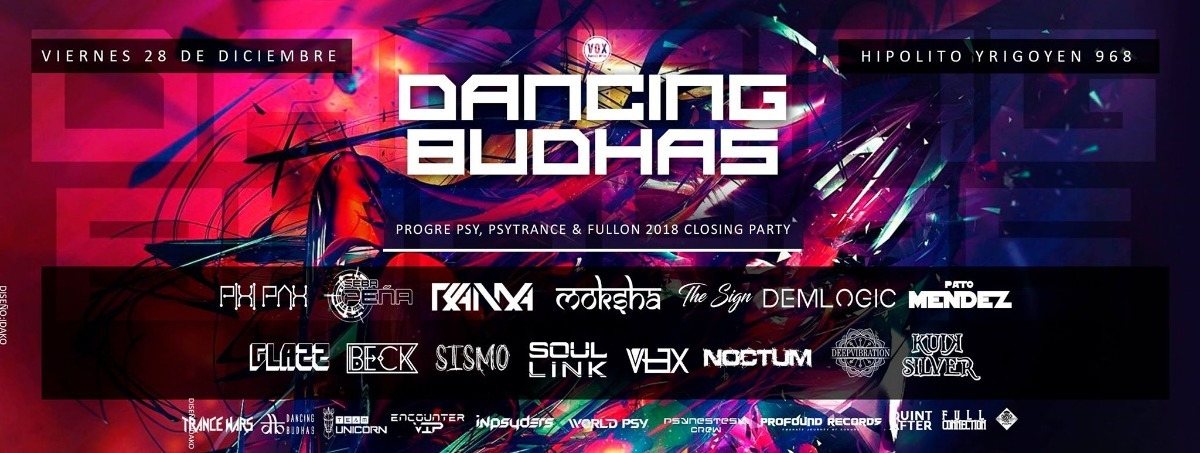 Dancing Budhas 2018's Closing Party (2 Dancefloors) · 28 Dec '18, 23:00