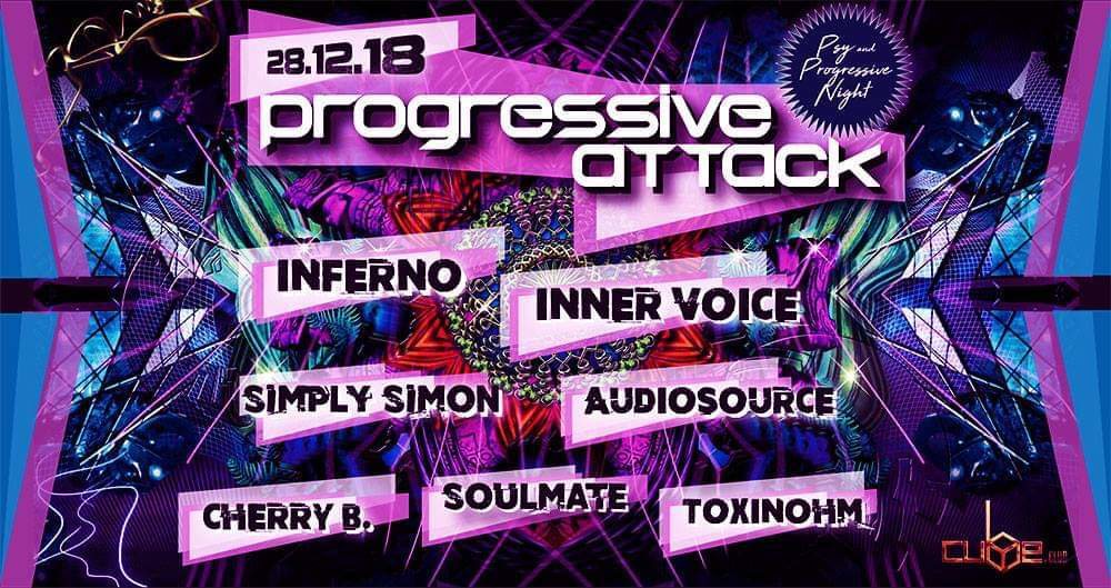 Party Flyer Progressive Attack 28 Dec '18, 23:00