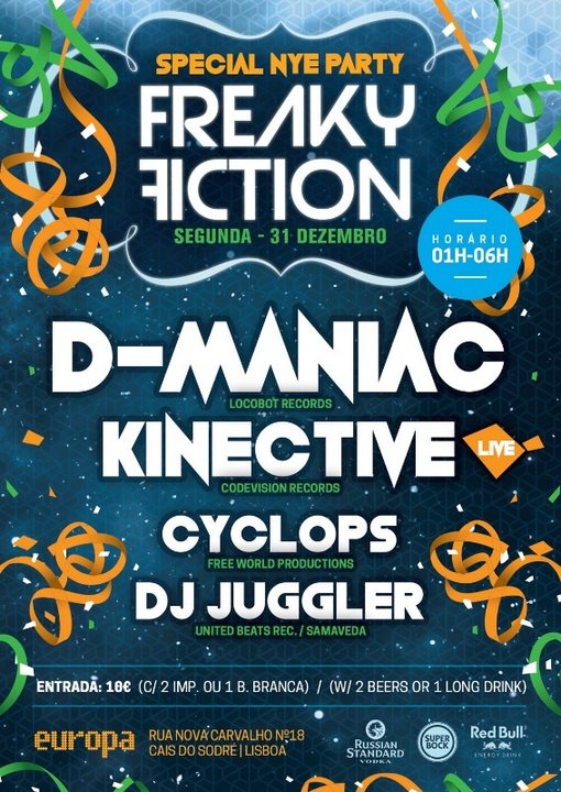 FREAKY FICTION - SPECIAL NYE PARTY · 31 Dec 18, 23:30