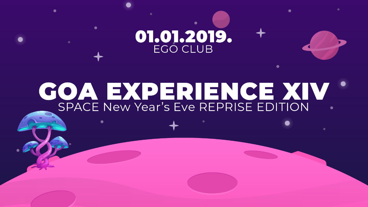 Party Flyer GOA EXPERIENCE XIV 1 Jan '19, 23:00