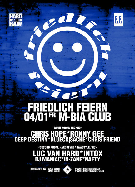 Party Flyer Friedlich Feiern 4 Jan '19, 23:30