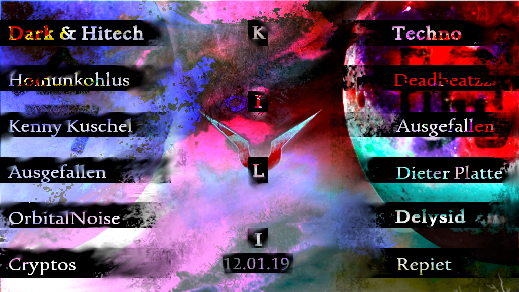 Party Flyer Psy & Techno Free Party at Kulturhaus Kili 12 Jan '19, 22:00