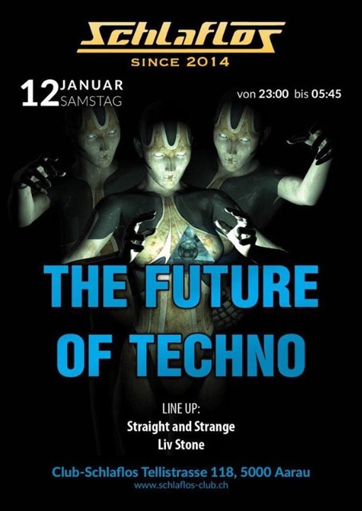 Party Flyer The Future of Techno 12 Jan '19, 23:00