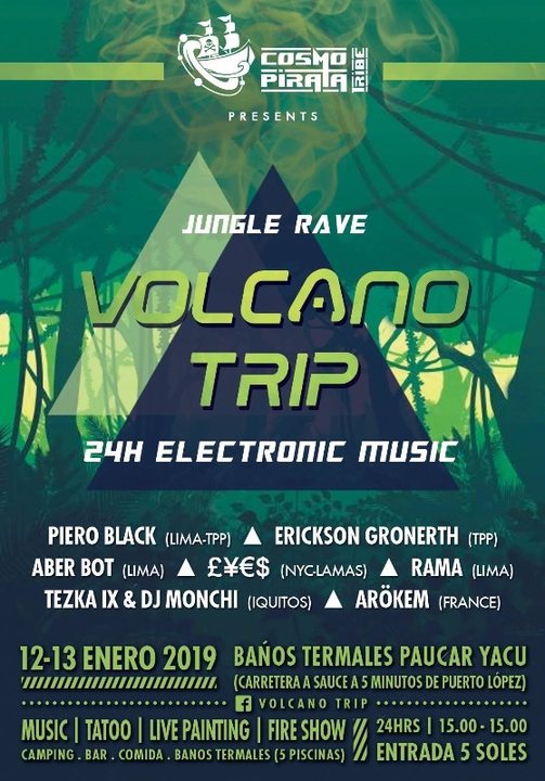 Party Flyer Volcano Trip 12 Jan '19, 15:00