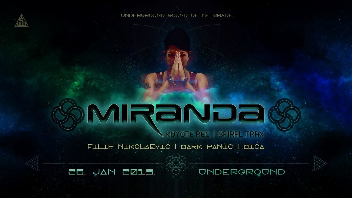 Party Flyer Miranda at UnderGround 26 Jan '19, 23:00