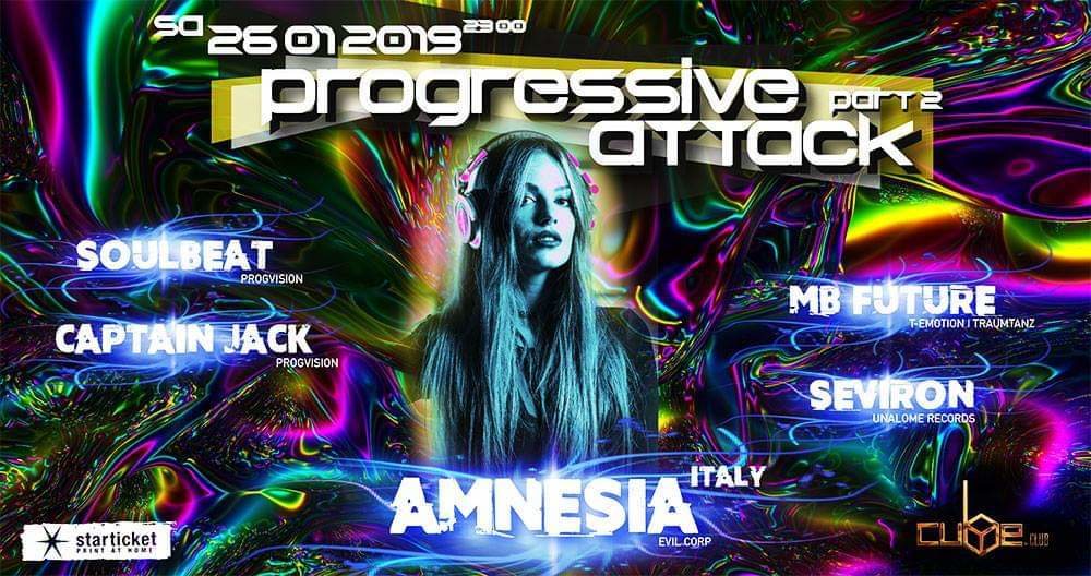 Party Flyer Progressive Attack 2 26 Jan '19, 23:00