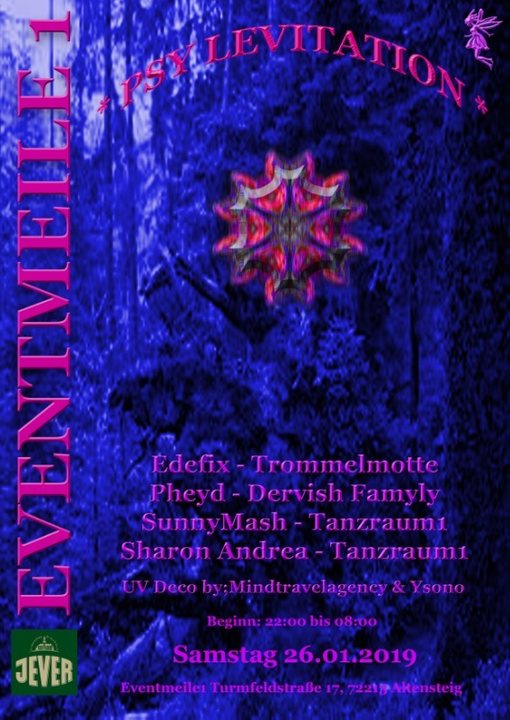 Party Flyer **PSY-Levitation** 26 Jan '19, 22:00