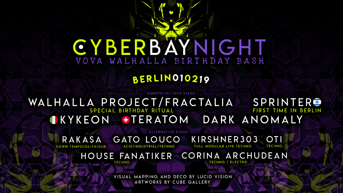CyberBay Night Berlin - Walhalla Birthday Bash · 1 Feb '19, 23:00