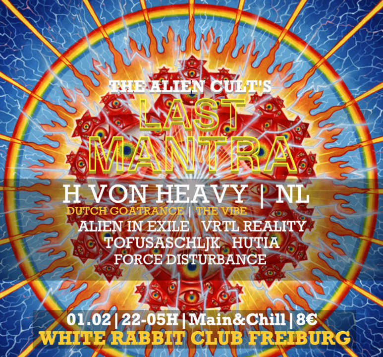 Party Flyer LAST MANTRA II | GOATRANCE & FOREST + CHILL & CHAI 1 Feb '19, 22:00