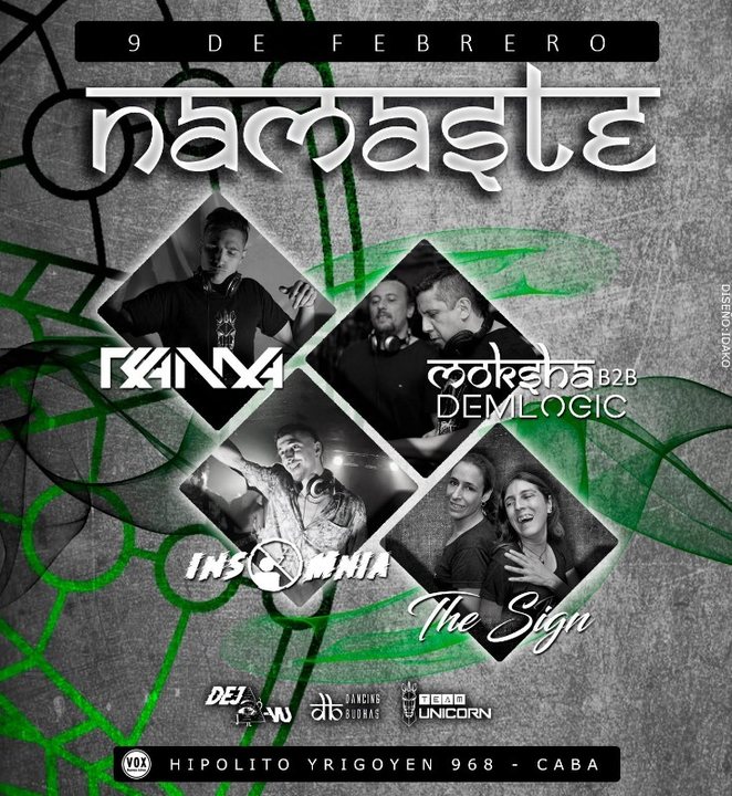 Party Flyer Namaste 9 Feb '19, 23:30