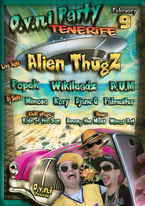 Party Flyer OVNI Party ☼ Tenerife ☼ Open-Air 1st Edition 9 Feb '19, 19:00