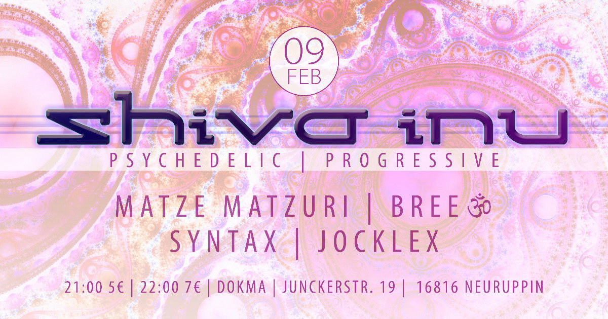 Party Flyer Shiva Inu 9 Feb '19, 21:00