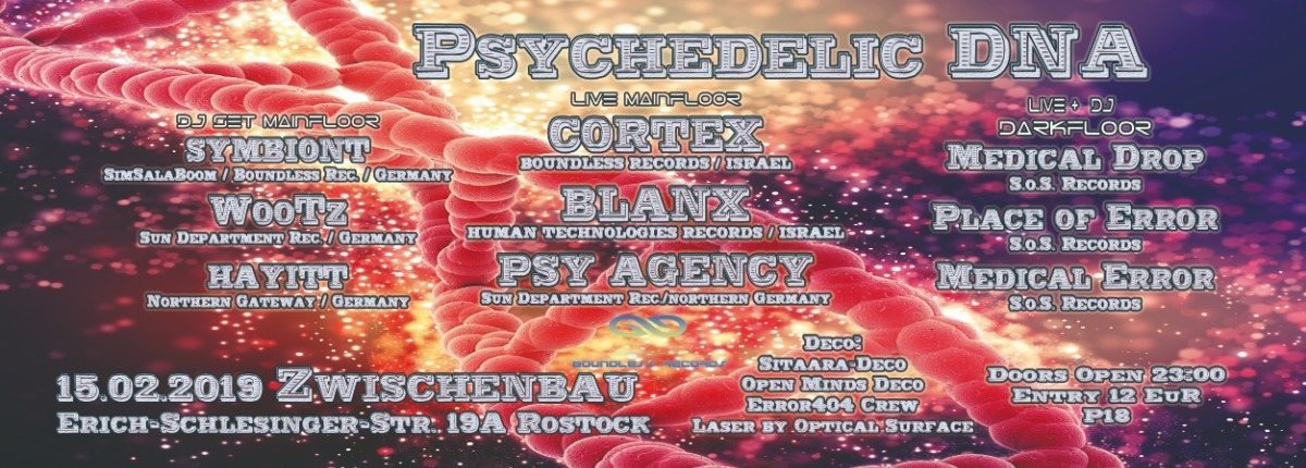 Psychedelic DNA °Boundless Rec. Release Party° · 15 Feb '19, 22:00
