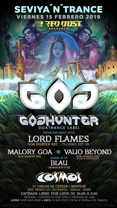 Sevilla 'n' Trance @Sala Cosmos / Goa Hunter Label Night / 15/02/19 · 15 Feb '19, 22:00