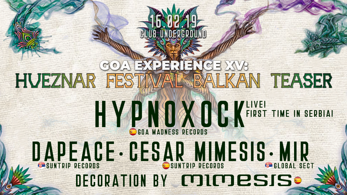 Party Flyer GOA EXPERIENCE XV 16 Feb '19, 23:00
