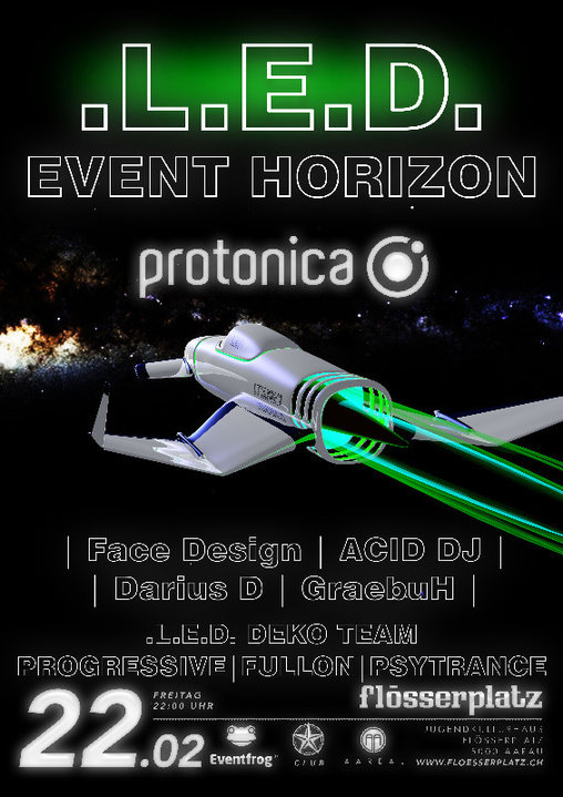 Party Flyer LED - Event Horizon 22 Feb '19, 22:00