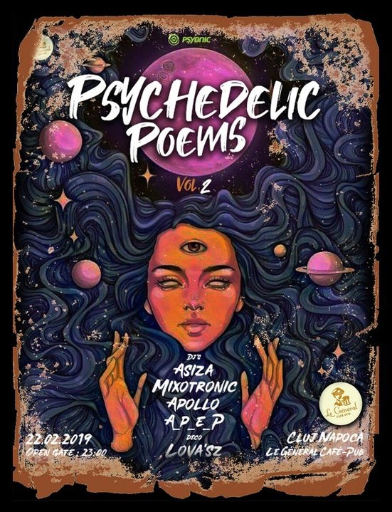 Psychedelic Poems 2 ▼ S ☼ ☾☽ N ▲ · 22 Feb '19, 23:00