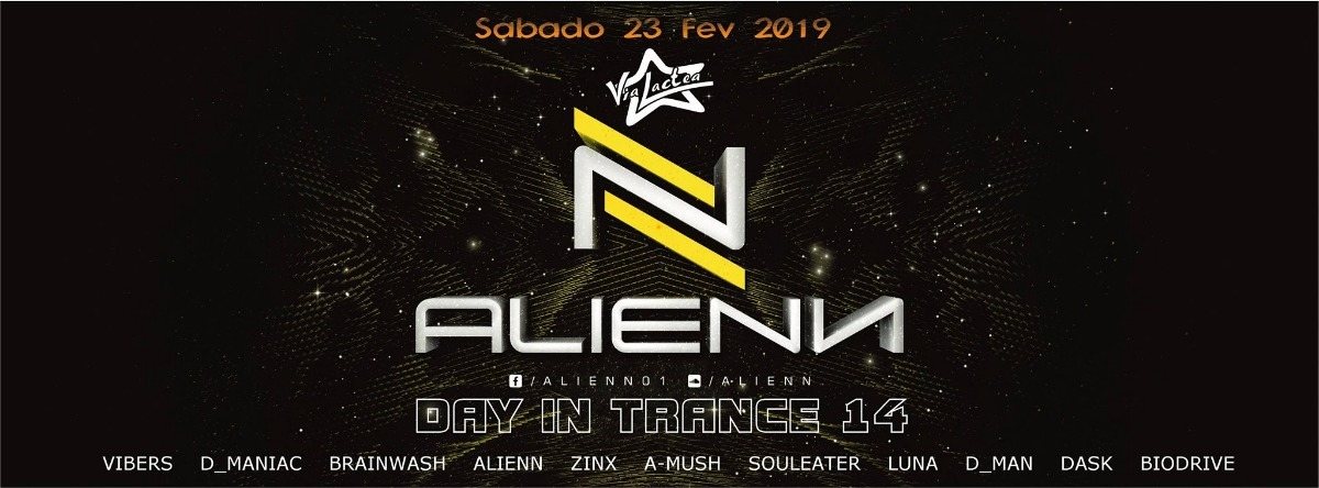 Party Flyer Alienn Day in Trance 14 23 Feb '19, 23:30