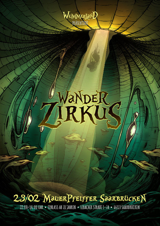 Party Flyer Wummerland Wanderzirkus 23 Feb '19, 22:00