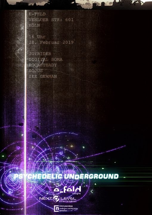 Party Flyer Psychedelic Underground 28 Feb '19, 16:00