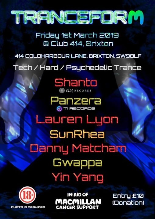 Party Flyer Tranceform 01/03/2019 1 Mar '19, 23:00