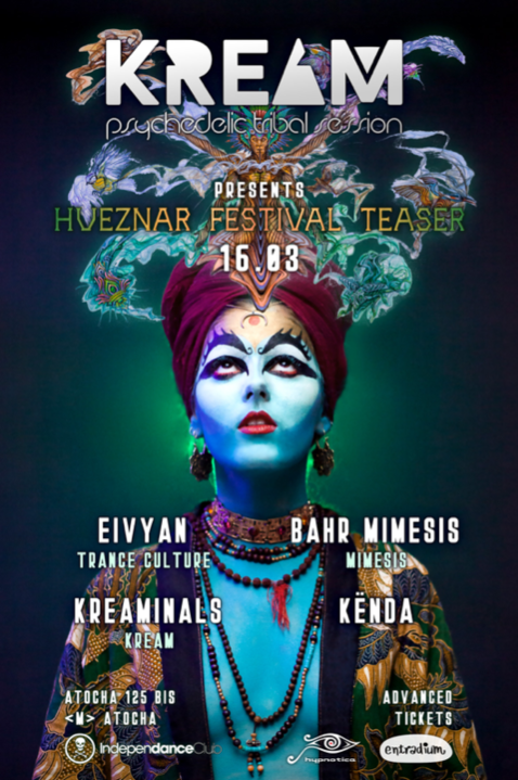 Party Flyer Hueznar Festival Teaser at KREAM 16 Mar '19, 23:30