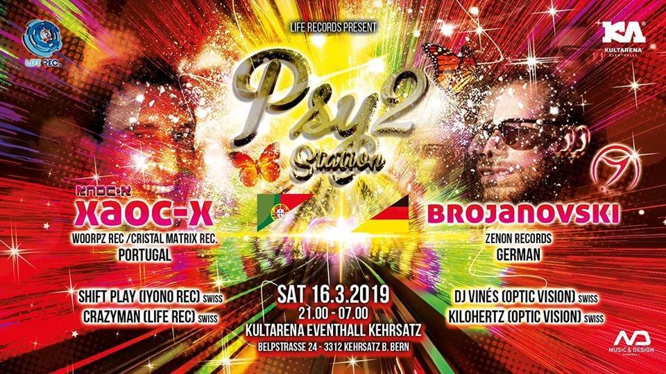 PSY STATION 2 / XAOC-X / BROJANOWSKI · 16 Mar '19, 21:00