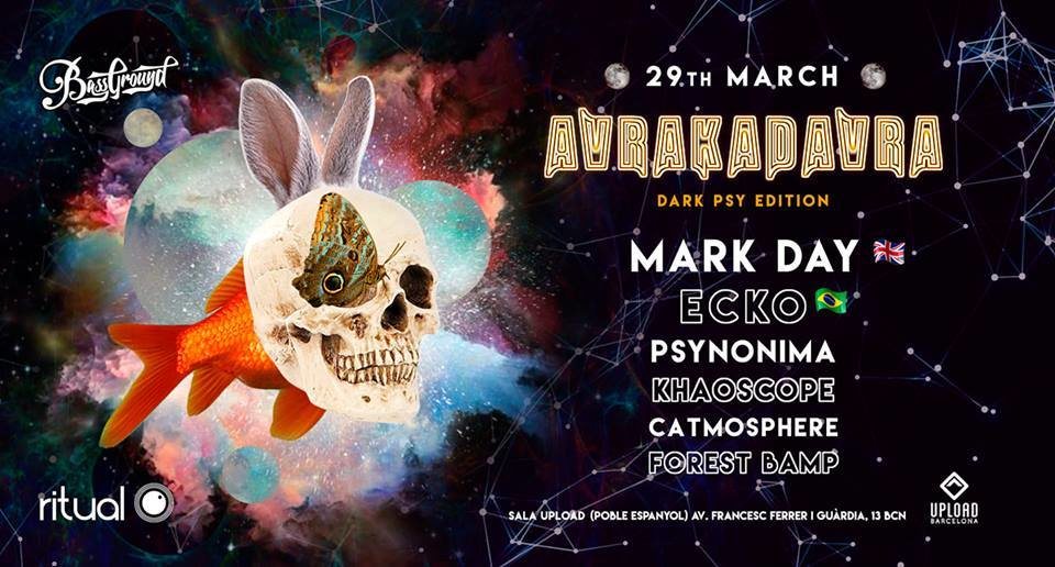 MARK DAY (UK) + ECKO (Brazil) in Barcelona - DarkPsy Edition · 29 Mar '19, 23:30
