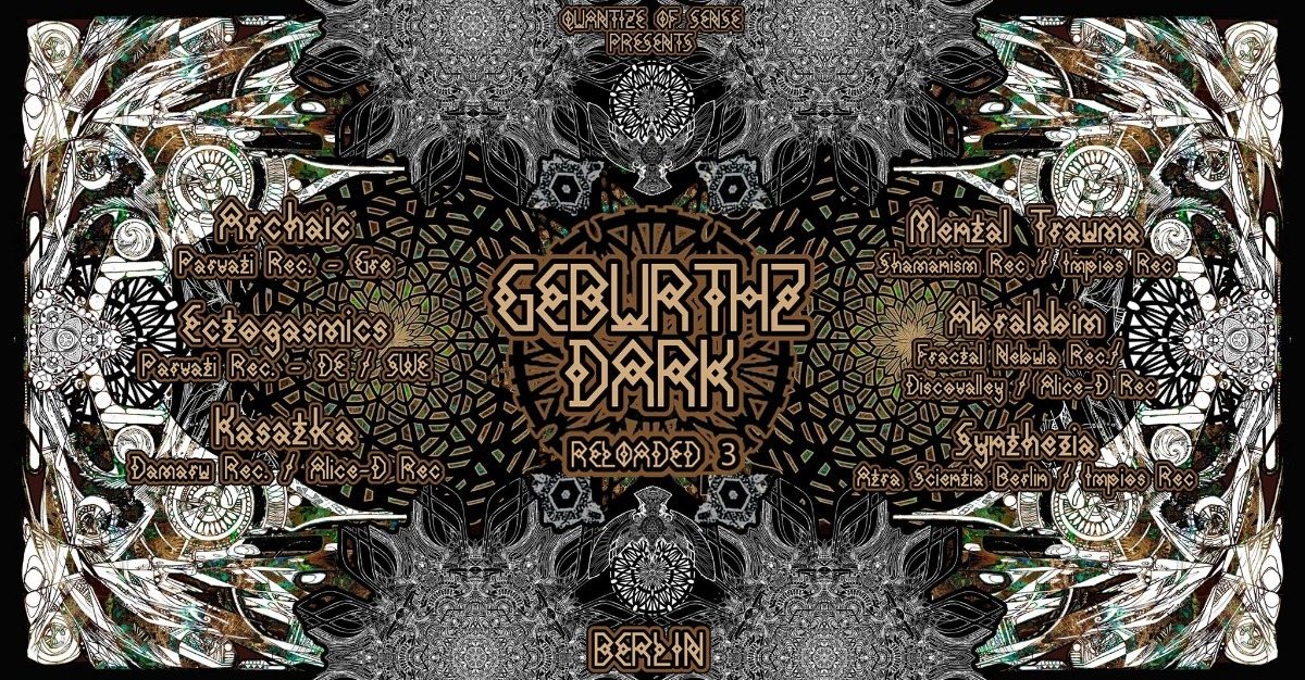 Party Flyer Quantize of Sense presents Geburthzdark 30 Mar '19, 23:00