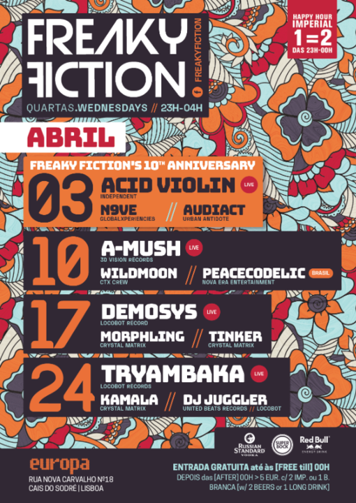 Party Flyer FREAKY FICTION'S 10th ANNIVERSARY 3 Apr '19, 23:00