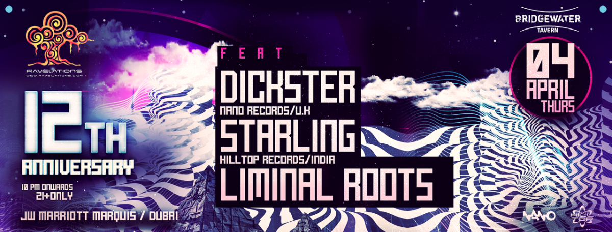 RAVELATIONS 12th Anniversary feat. DICKSTER (Nano,Records,UK) · 4 Apr '19, 22:00