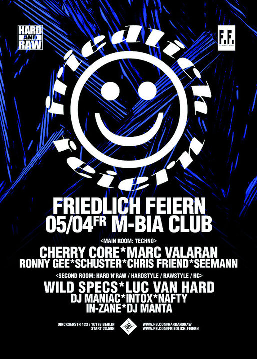 Party Flyer Friedlich Feiern 5 Apr '19, 23:30