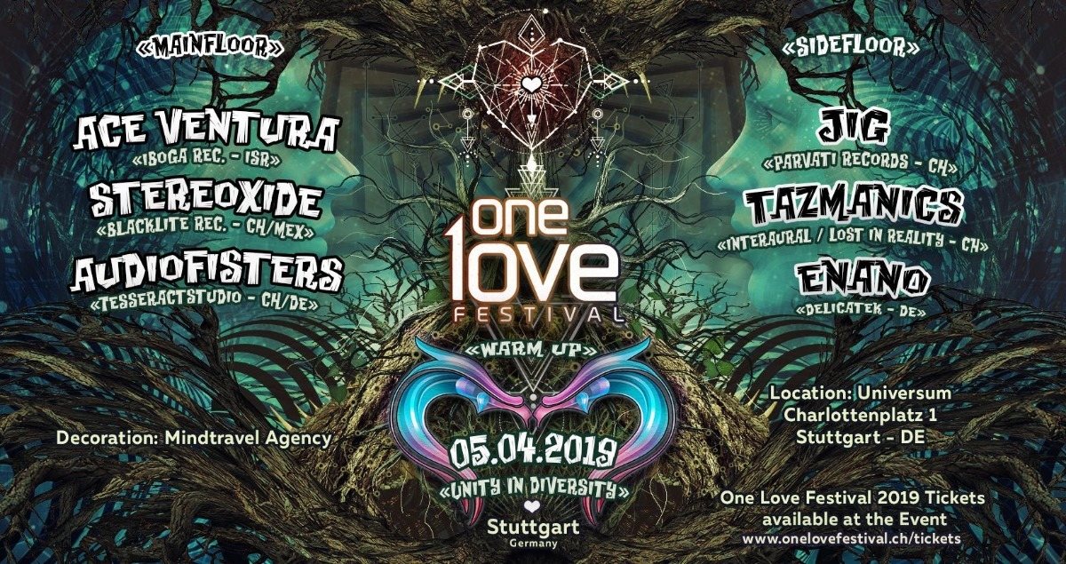 One Love Festival Warm Up w/ Ace Ventura in Stuttgart · 5 Apr 19, 23:00