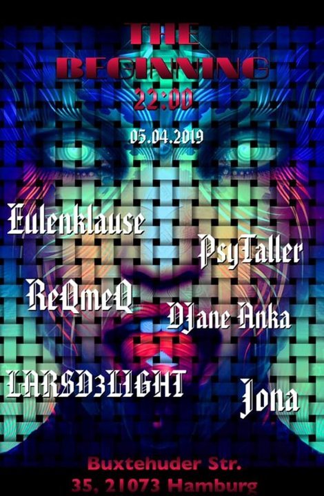 Party Flyer THE BEGINNING Eulenklause und Jona Live 5 Apr '19, 22:00