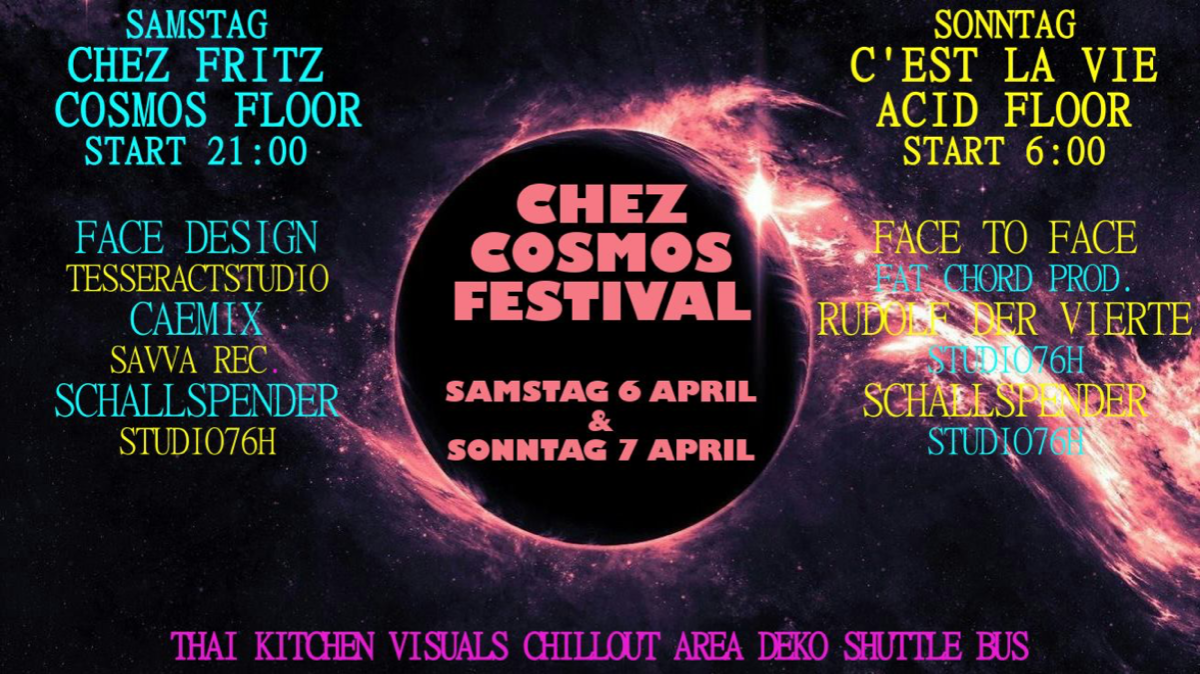 Meeting Point · Chez Cosmos Festival · 6 Apr 2019 · Buchs (SG)  (Switzerland) · goabase ॐ parties and people