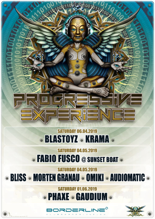 Party Flyer Progressive Experience with Blastoyz & Krama 6 Apr '19, 23:00
