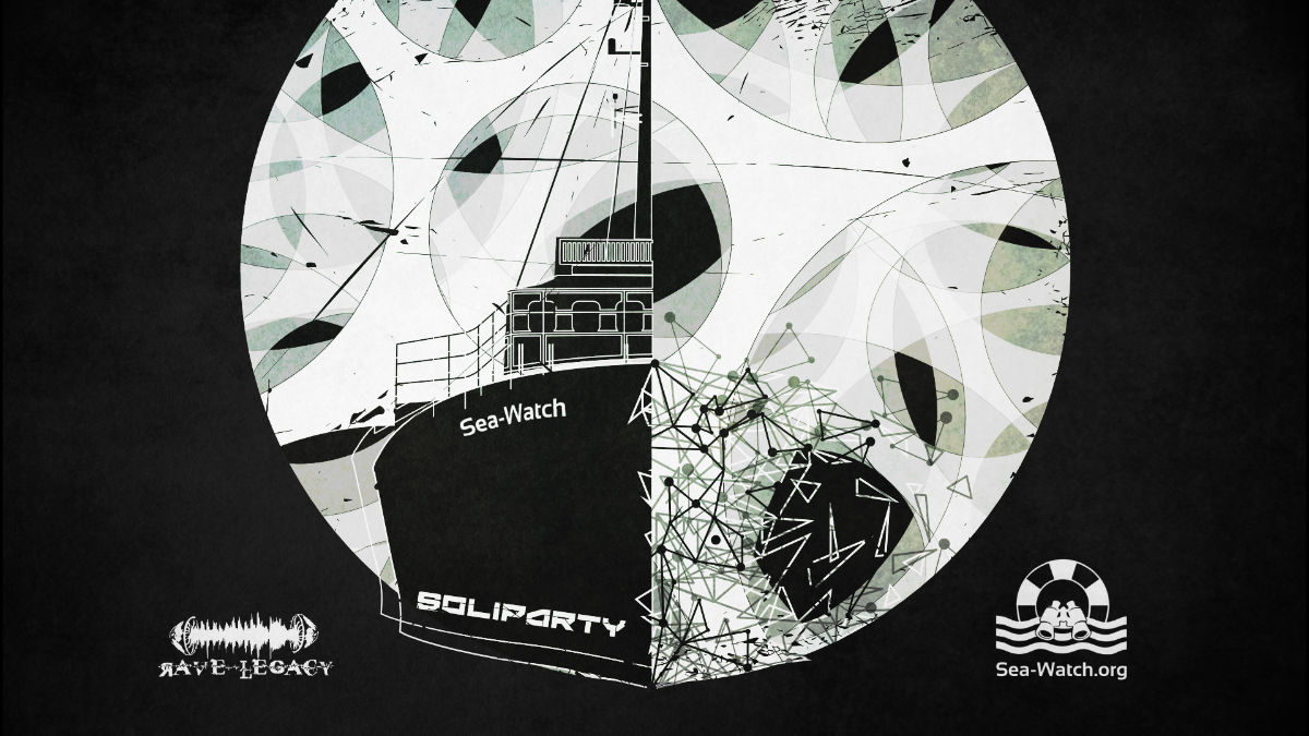 Party Flyer Solidaritäts Party für Sea-Watch 13 Apr '19, 23:00