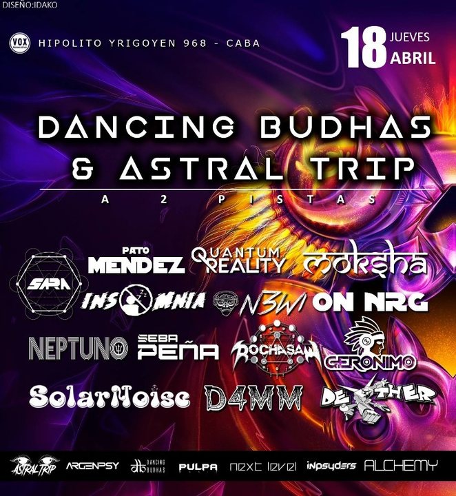 Dancing Budhas & Astral Trip · 18 Apr '19, 23:30