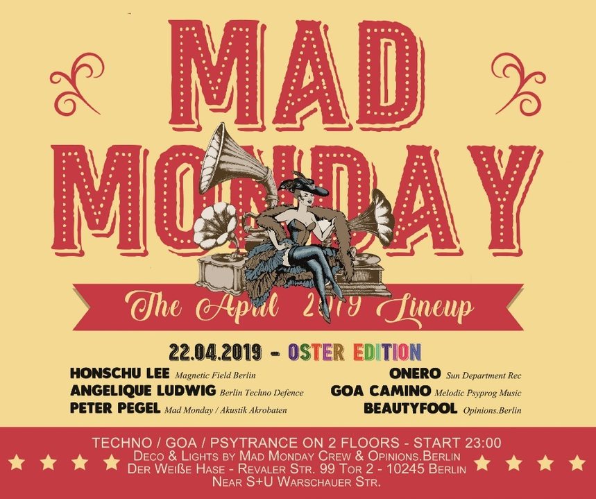 Party Flyer Mad Monday • Oster Edition! 22 Apr '19, 23:00