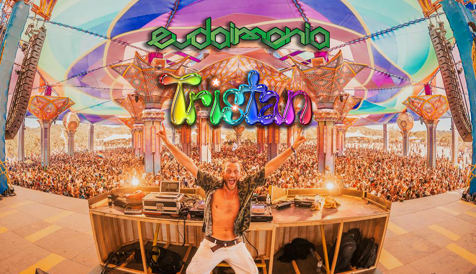 Party Flyer EUDAIMONIA 7 years together / TRISTAN / unica data italiana 30 Apr '19, 22:00