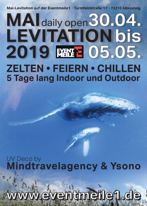 Party Flyer Mai-Levitation 30 Apr '19, 21:00