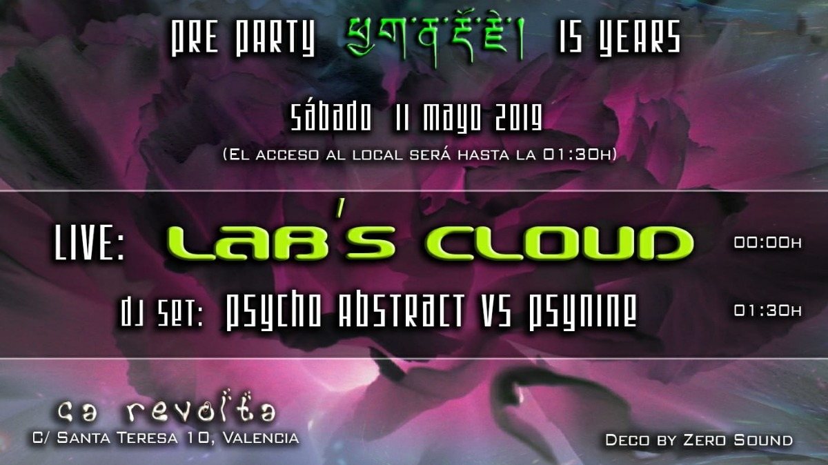 Party Flyer Pre Party 15 Years 11 May '19, 23:30