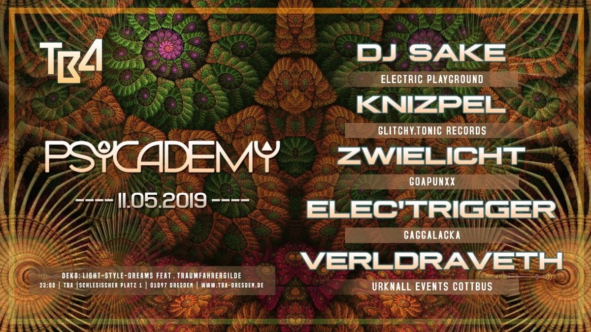 Party Flyer Psycademy 11 May '19, 23:00
