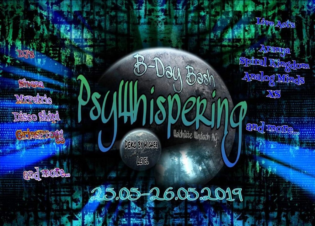 PsyWhisperings B-Day Bash · 25 May 19, 12:00