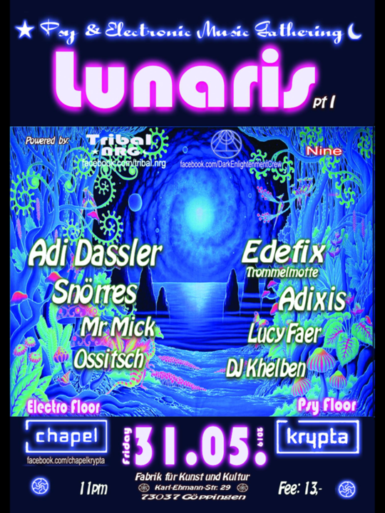 Party Flyer Lunaris 31 May '19, 22:00