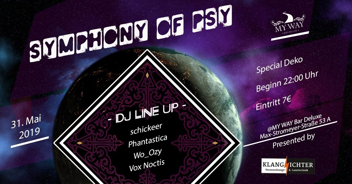 Party Flyer Symphony of Psy 31 May '19, 22:00